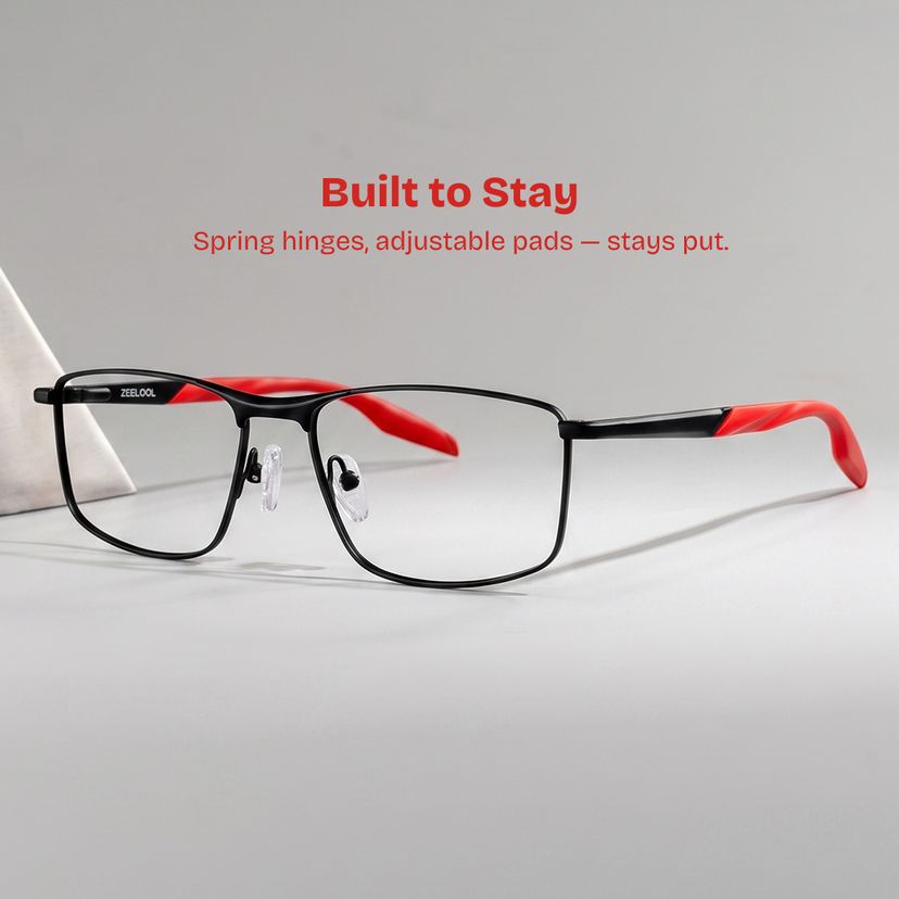 Scout Black Rectangle Glasses