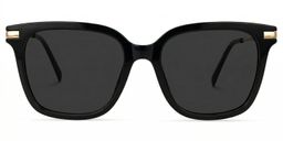 Jacqui Square Black Glasses0