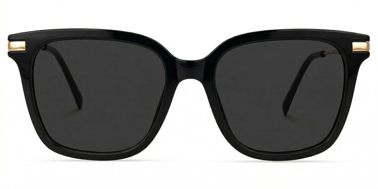 Jacqui Square Black Glasses