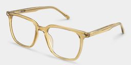 Eliza Beige Square Glasses4