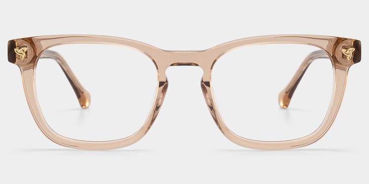 Heather Square Brown Glasses