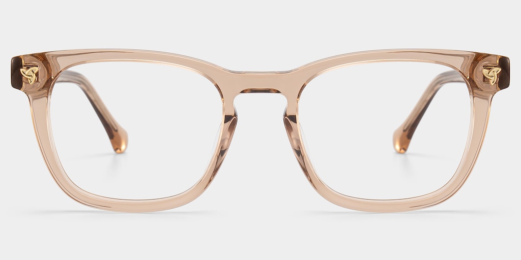 Heather Square Brown Glasses