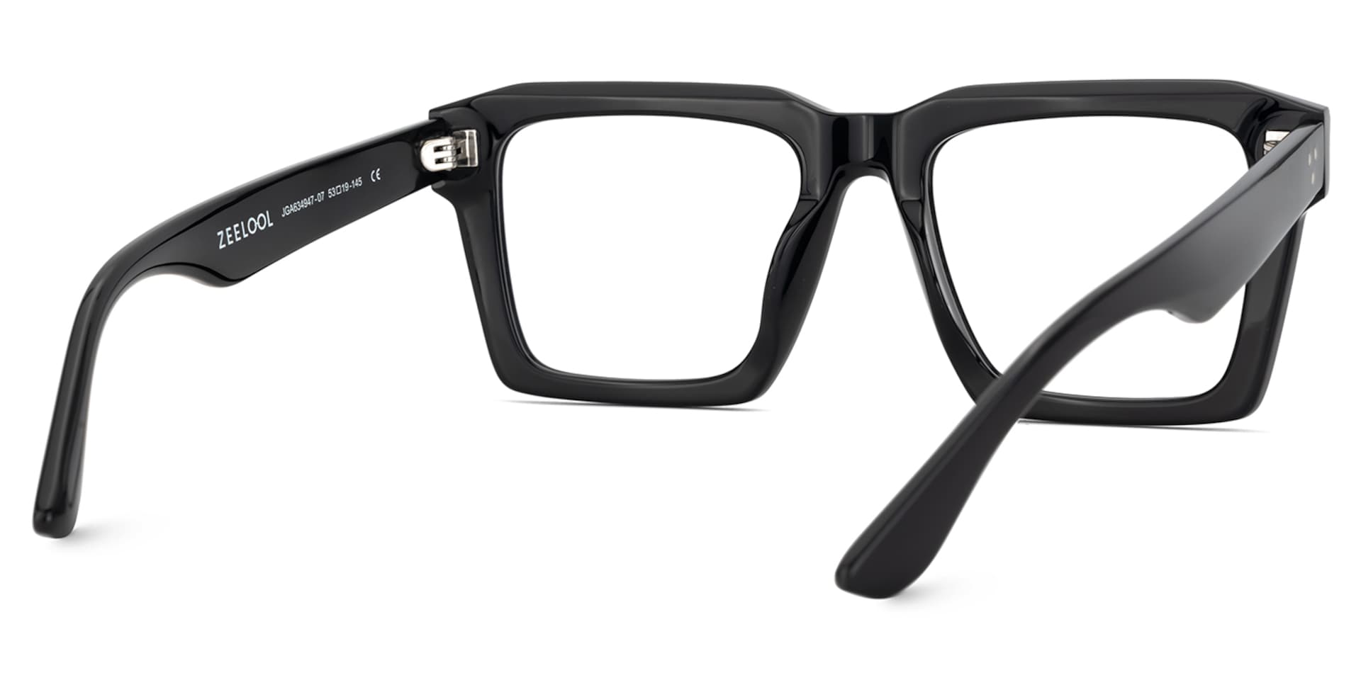 Large Square Prescription Glasses With Black Color5