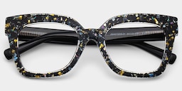 Renata Square Black Glasses3