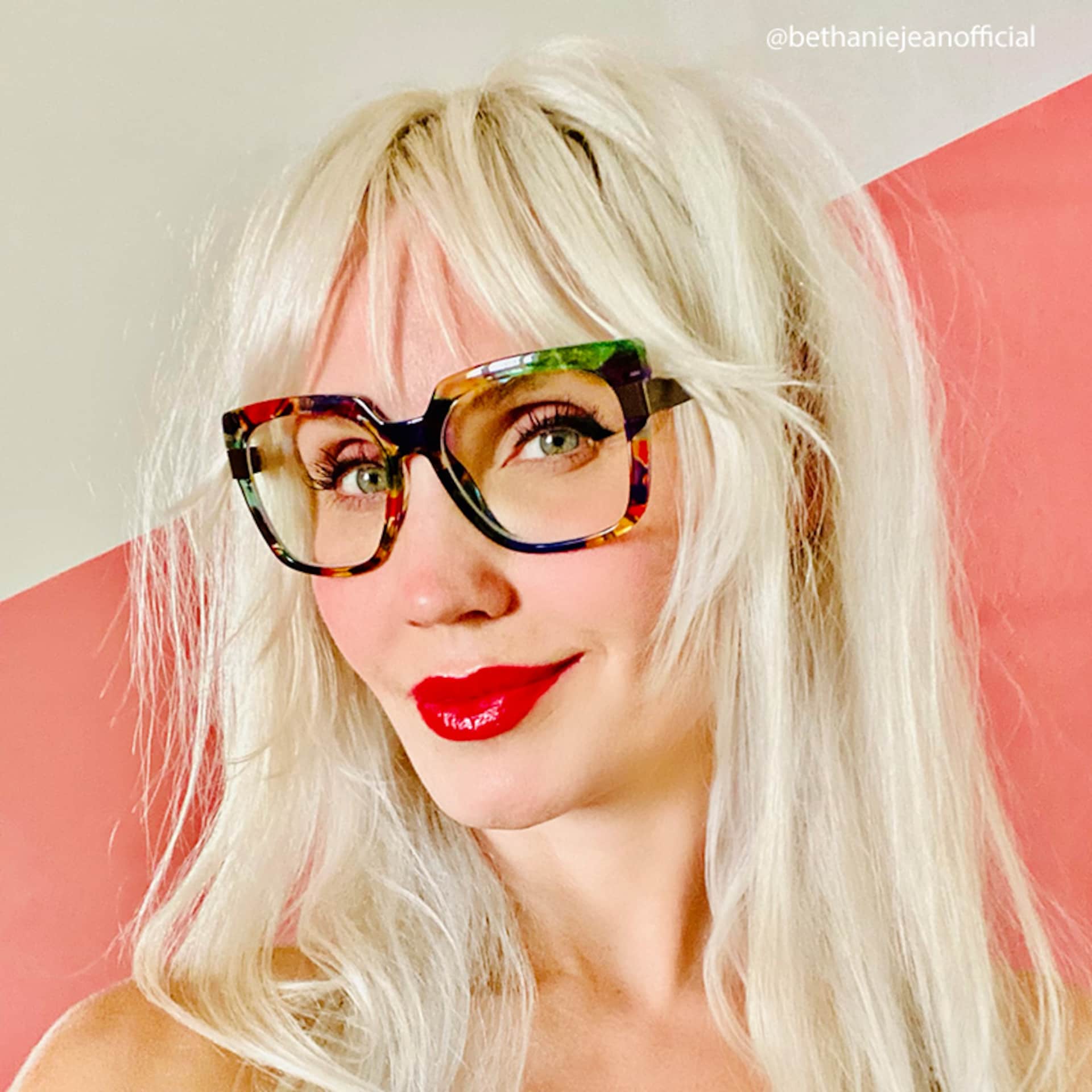 Yaida Square Colorful Prescription Glasses and Frames4