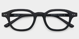 Amber Square Black Glasses2