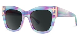 Minfia Square Blue Purple Glasses3