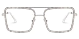 Diva Square Silver Glasses2