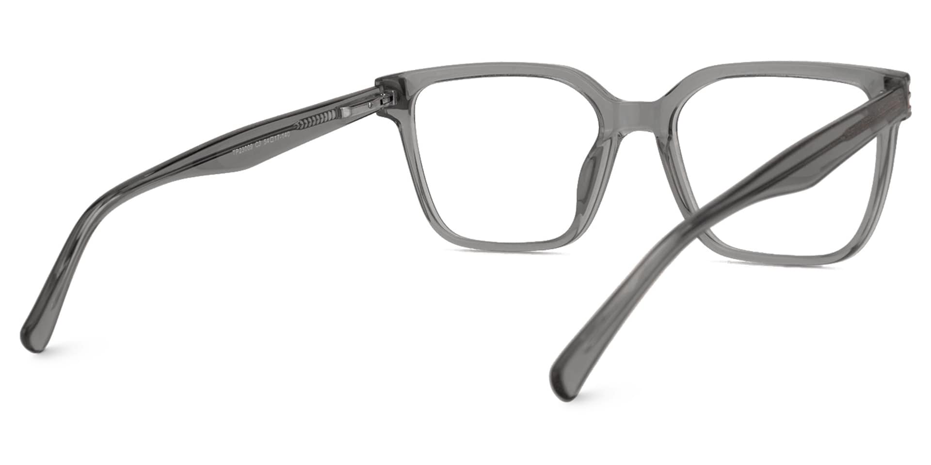 Rectangle Rucke Gray Color Frame Glasses | Zeelool3