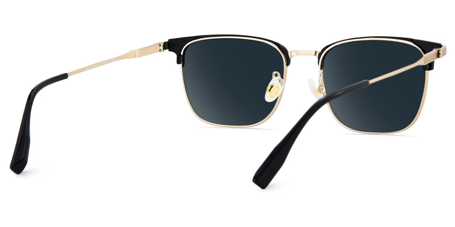 Men's Titanium Eyeglass Frames with Browline Shape4