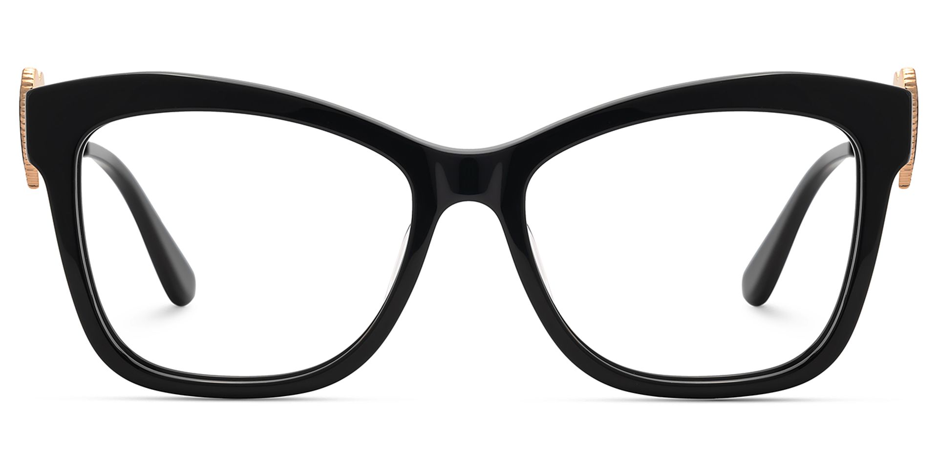 Large Black Prescription Glasses In Butterfly Shape1