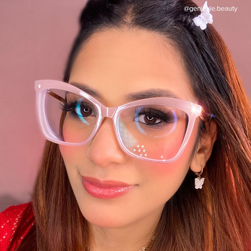 Isaebella Butterfly Pink Frame Glasses | Zeelool Optical5