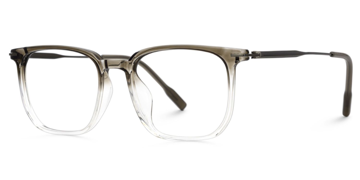 Varlox Brown-Clear Reanglcte Frame Glasses Online | ZEELOOL Canada1