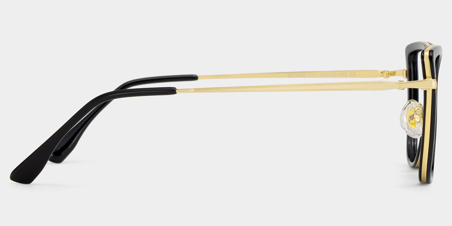 Sloane Cat-Eye Black Glasses3