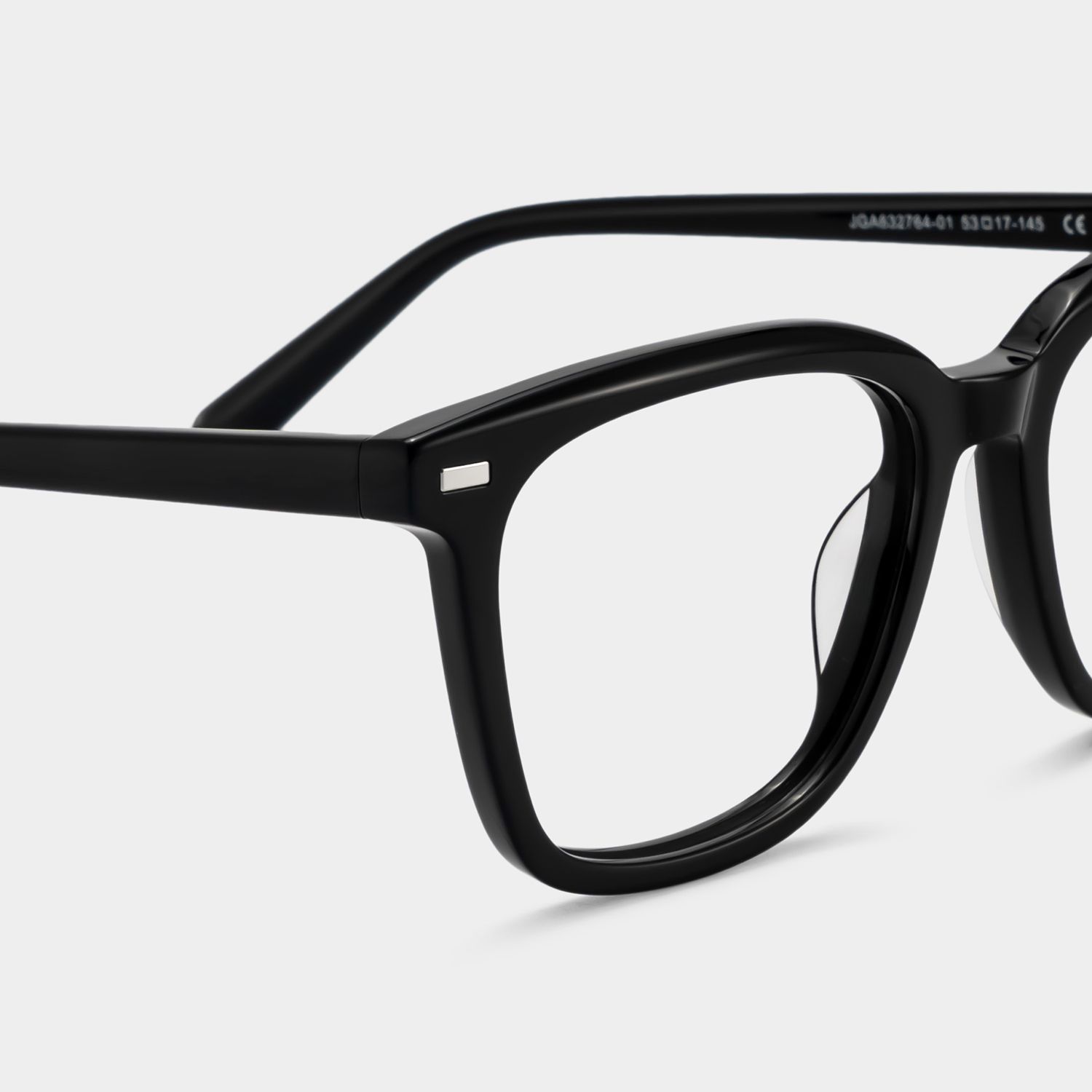 Lana Black Square Acetate Frame Glasses for Women | ZEELOOL5