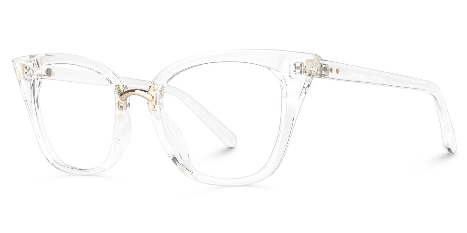 Chandrikar Cat Eye Clear Frame Glasses | Zeelool Optical1