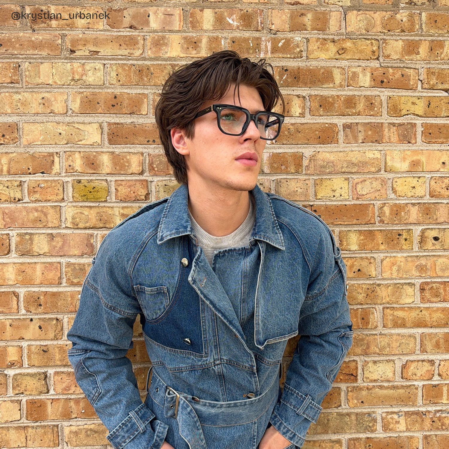 Michael Square Black Transparent Glasses for Men | ZEELOOL7