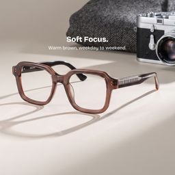 Parker Brown Square Glasses0