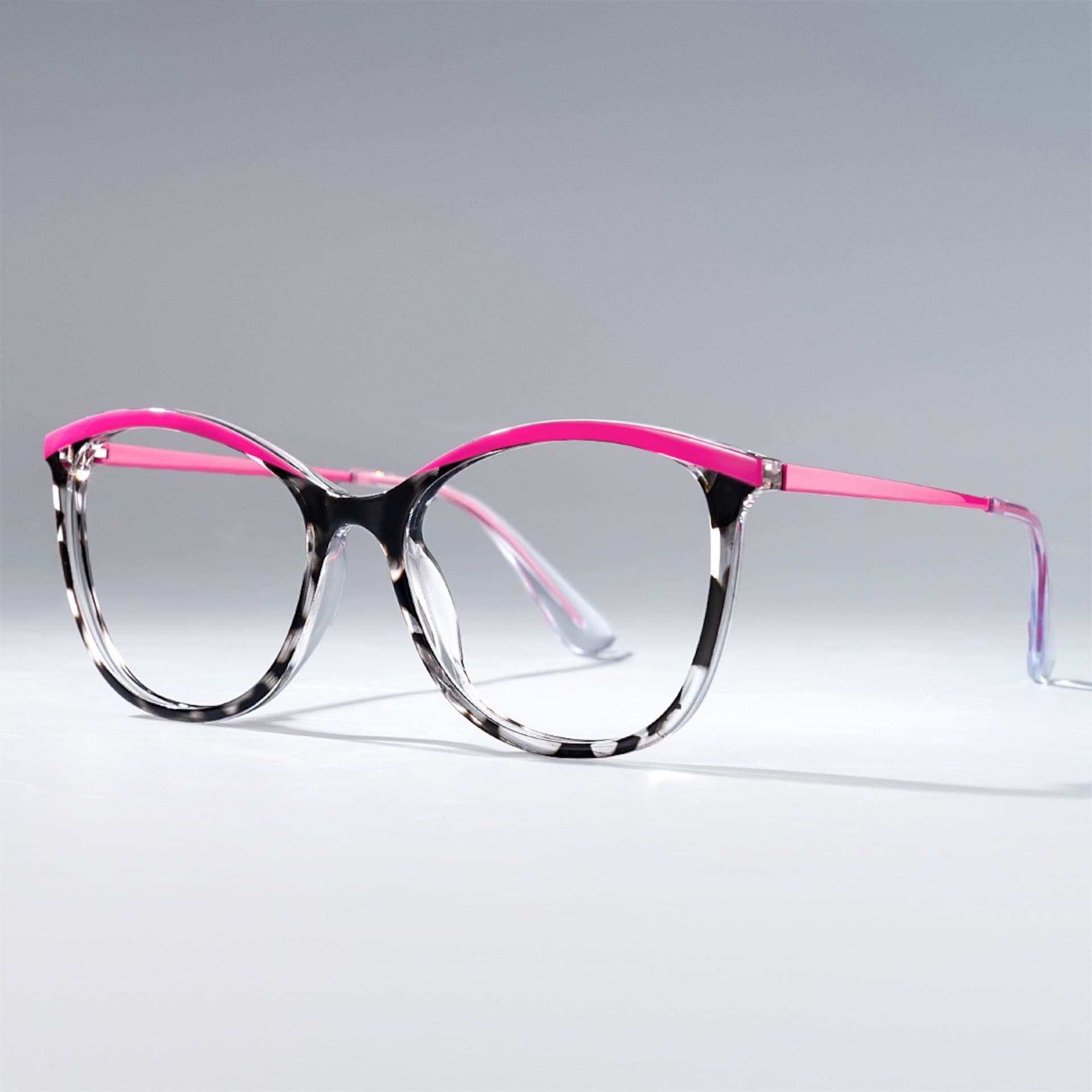 Jenee Thin Pink and Tortoise Glasses in Oval Design | Zeelool0
