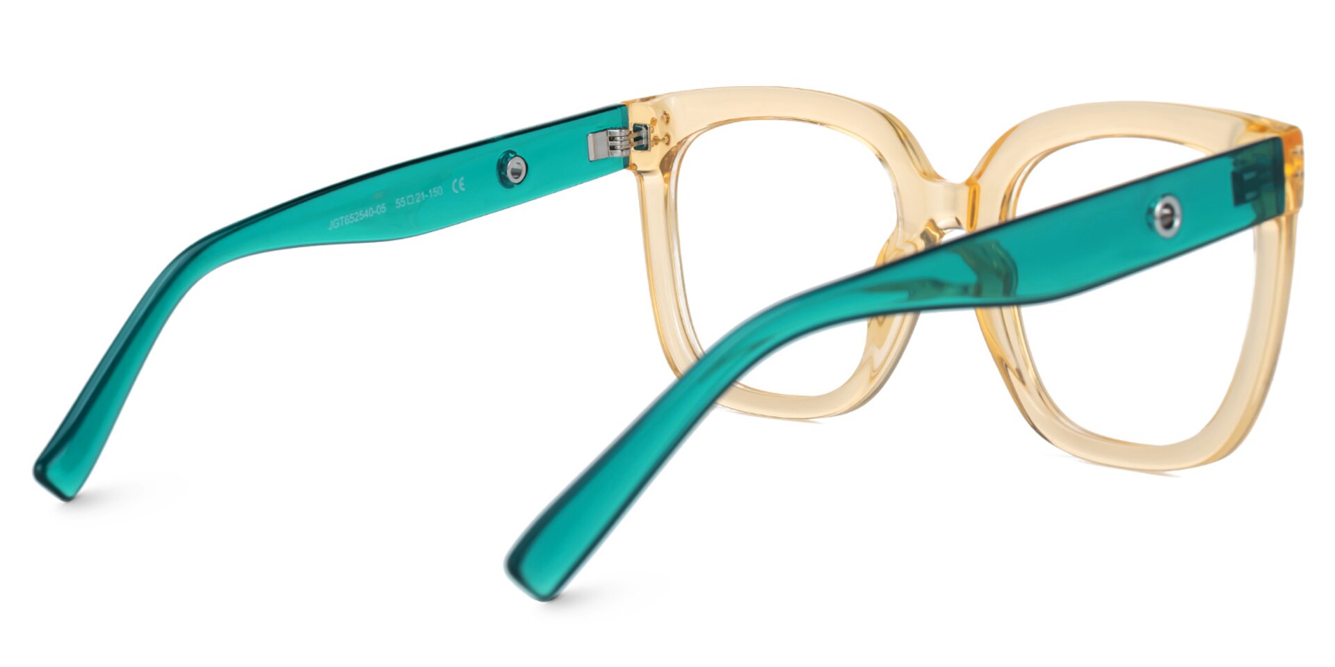 TR90 Ebony Eyeglasses, Ebony Square Glasses -Zeelool Glasses3