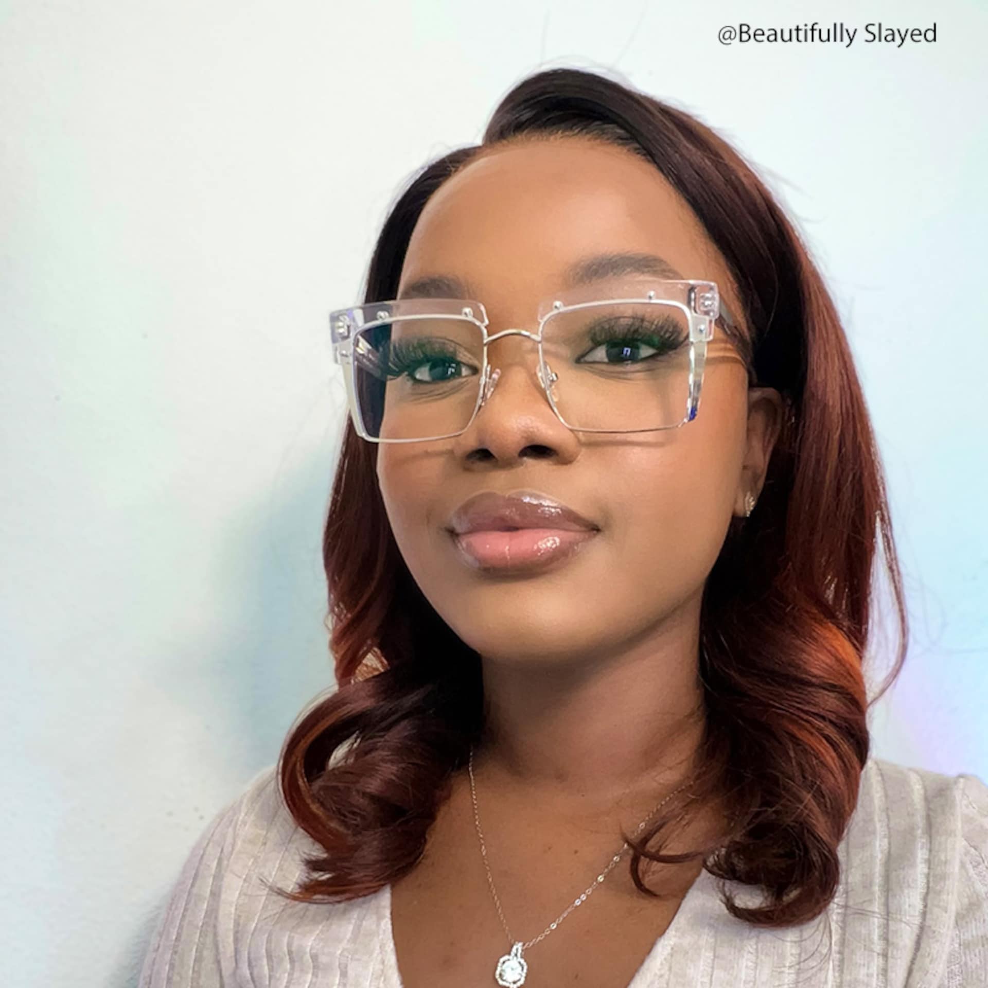 Kiana Square Crystal Frame Glasses | Zeelool Optical11