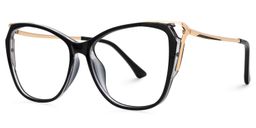 Alana Butterfly Black Glasses1