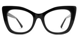 Vela Cateye Black Glasses0