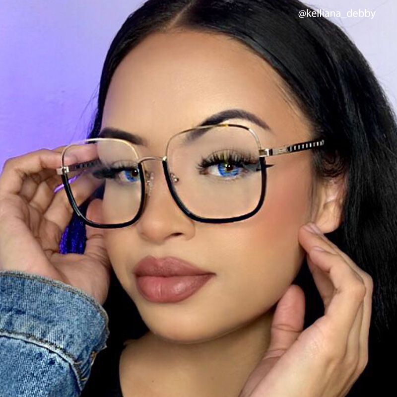 Perfecta Big Square Prescription Glasses | Zeelool4