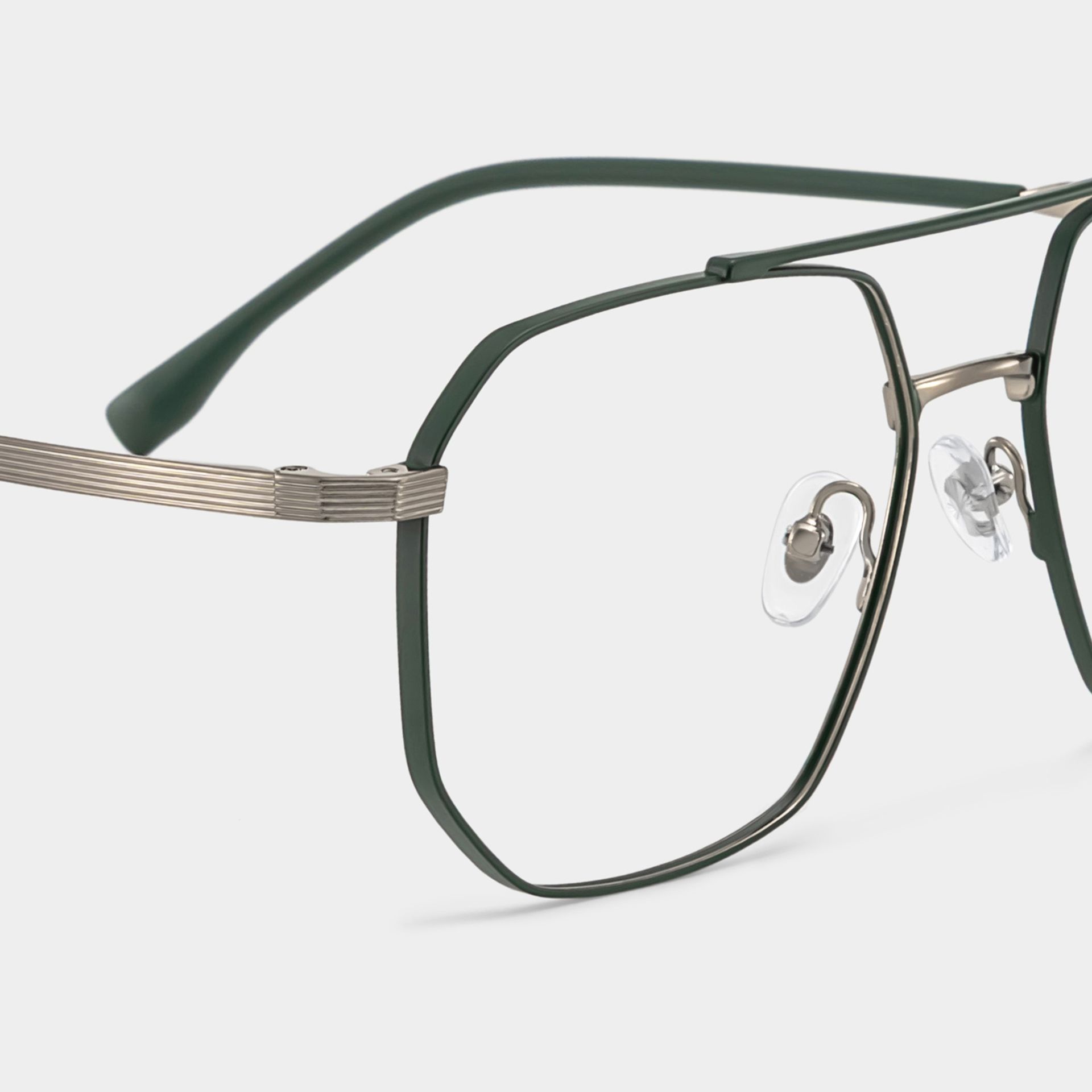 Logan Green Frame Glasses with Aviator Frame Online | ZEELOOL5