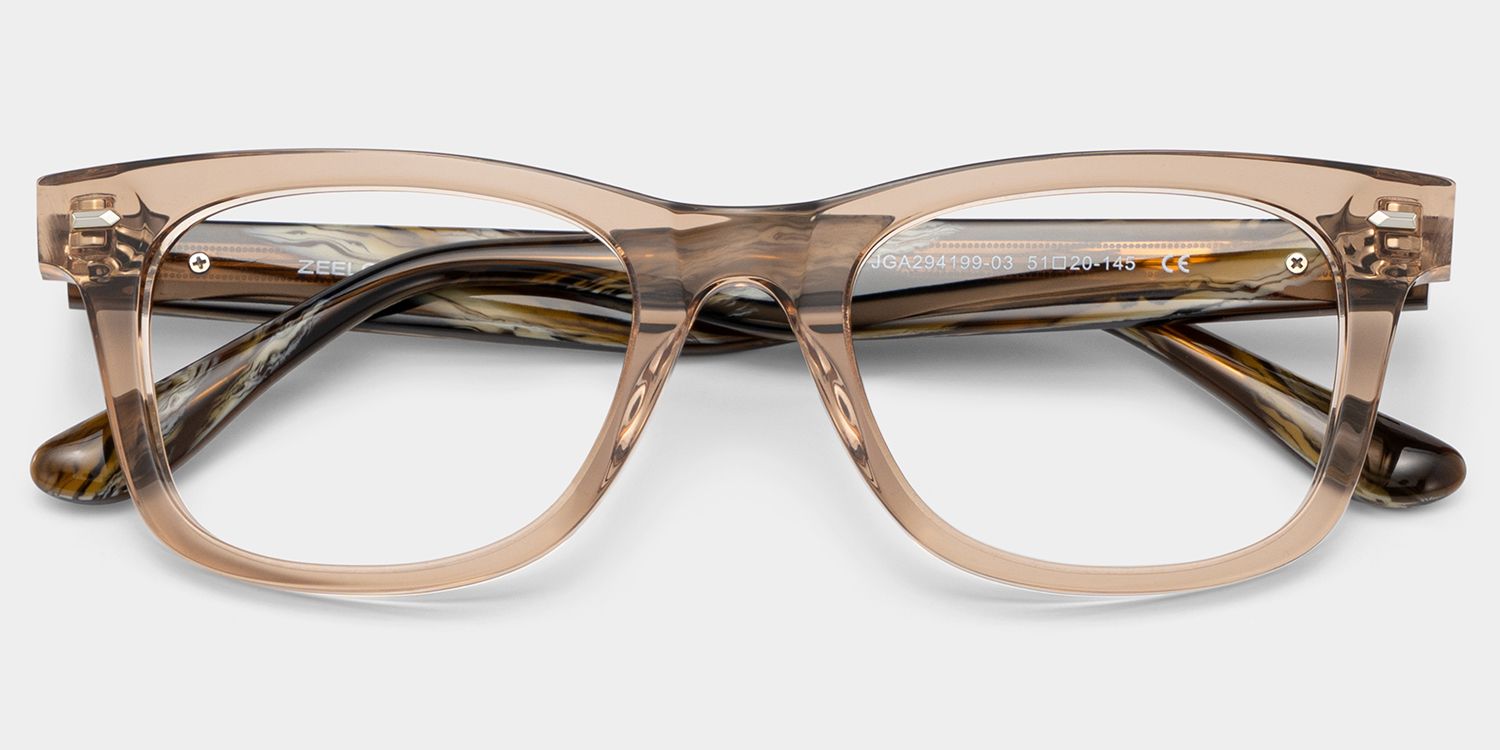 Robert Rectangle Brown Frame Glasses for Men | ZEELOOL2
