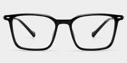 Archer Rectangle Black Glasses1