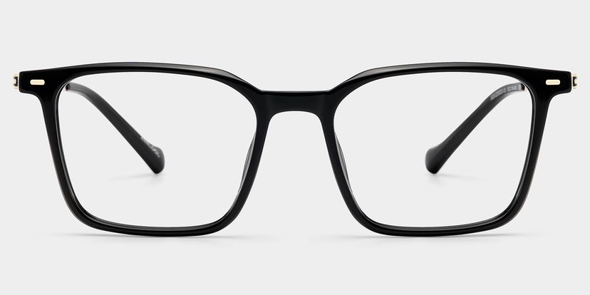 Archer Rectangle Black Glasses