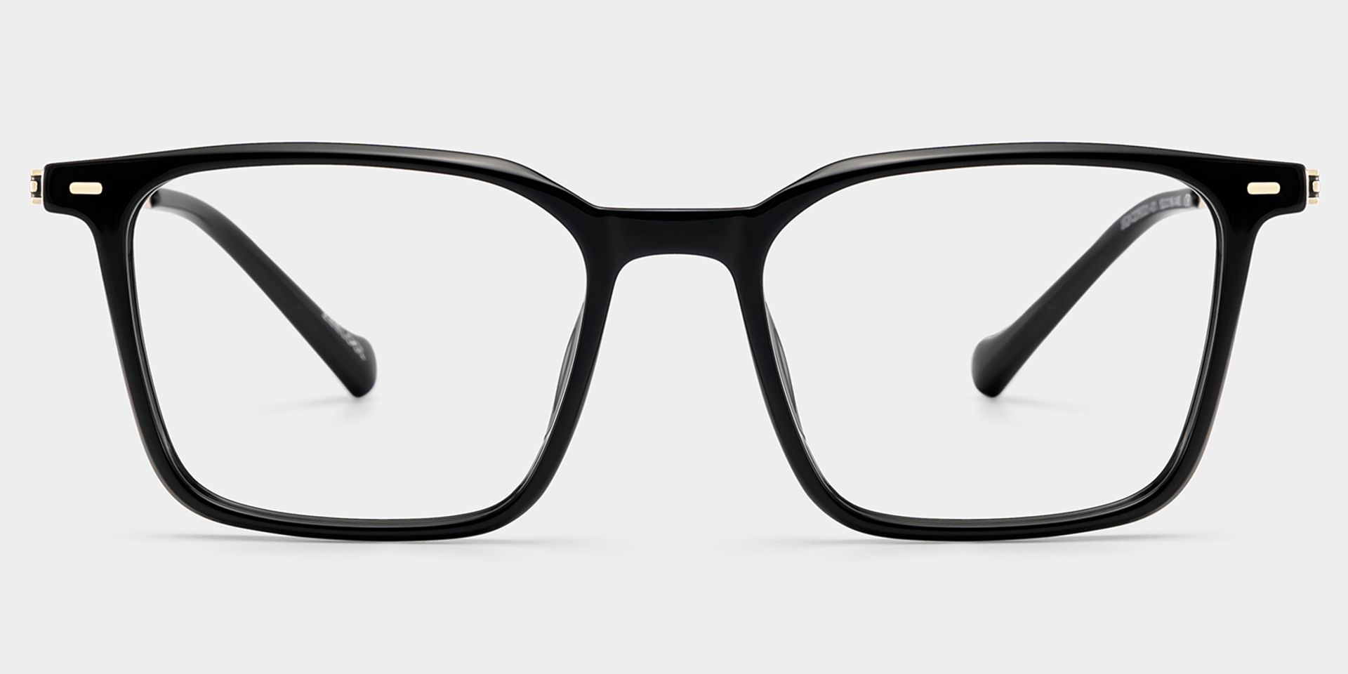 Archer Black Full Rim Rectangle Eyeglasses for Men | ZEELOOL1