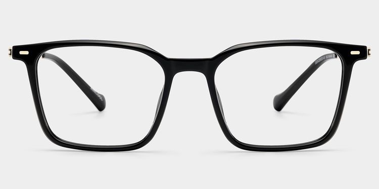 Archer Rectangle Black Glasses