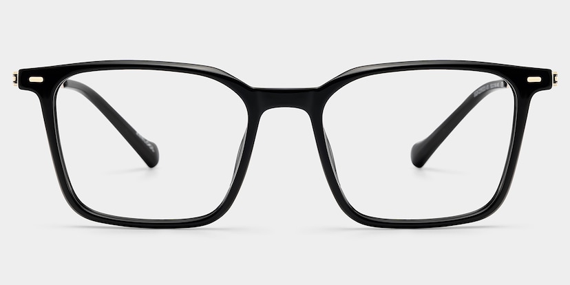Archer Rectangle Black Glasses