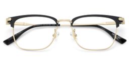 Barrett Browline Gold Glasses2