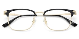 Barrett Browline Gold Glasses2
