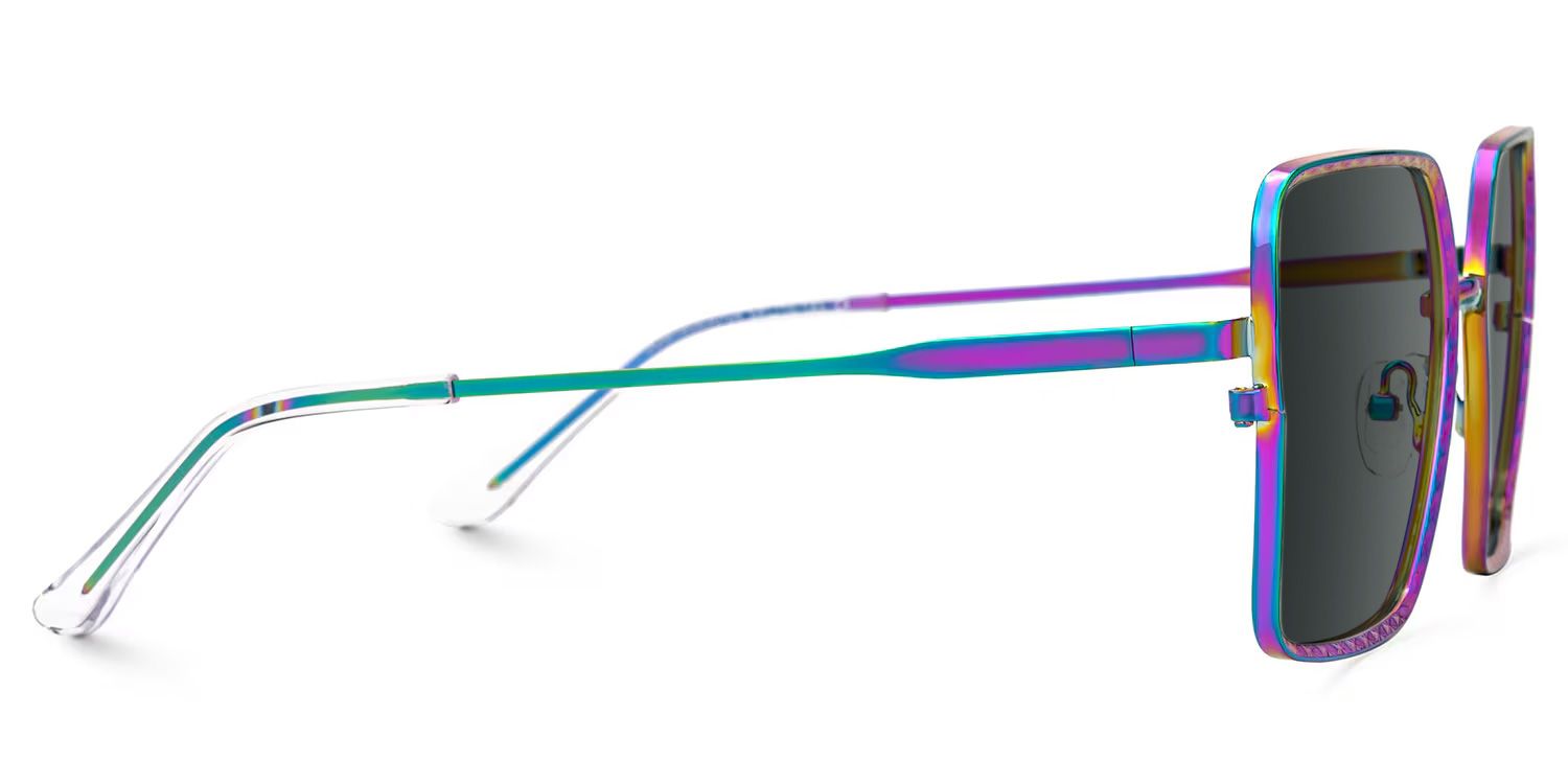 Square Toure Iridescent Frames Designer Sunglasses2