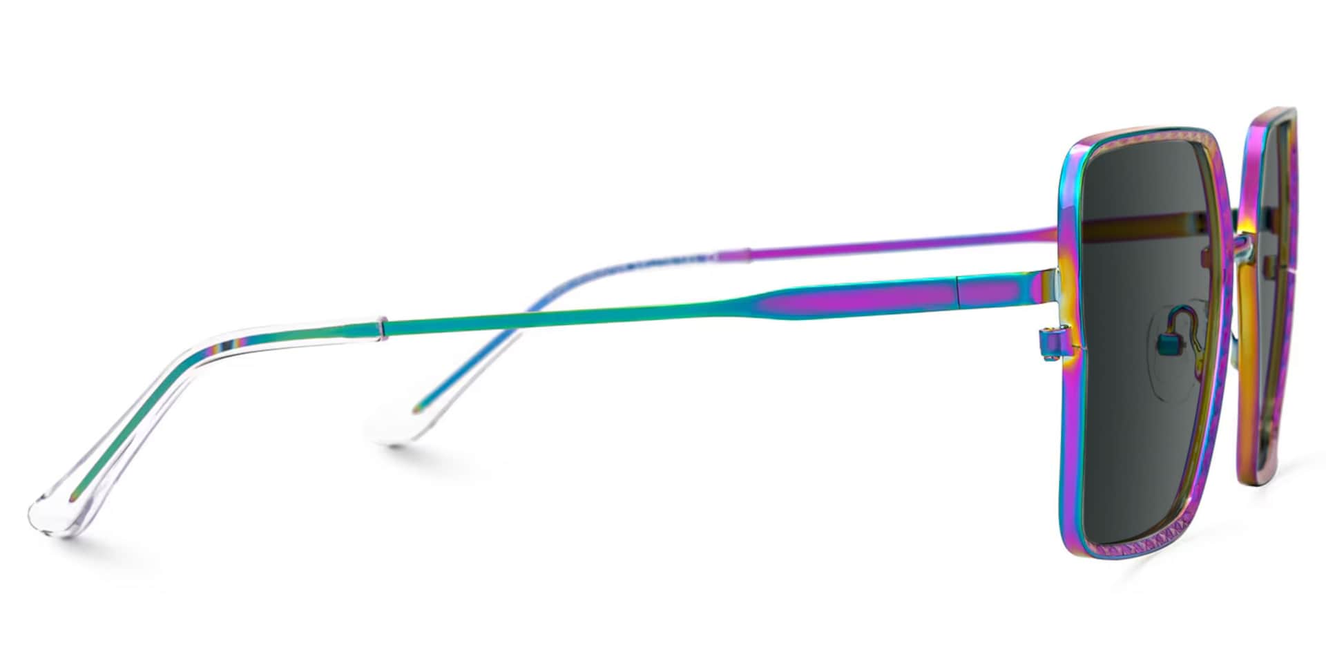 Square Toure Iridescent Frames Designer Sunglasses2