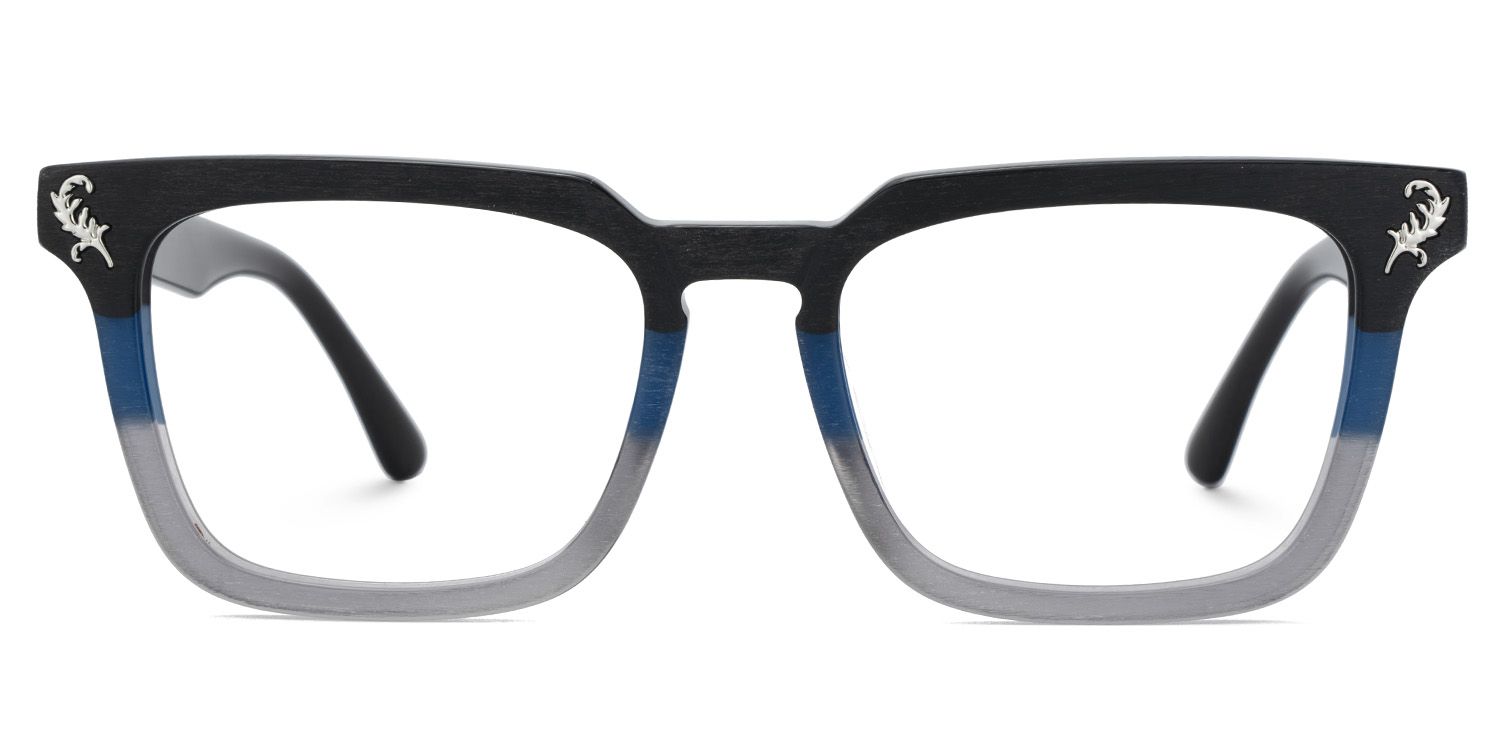 Matte Black Rectangle Glasses Frames For Men | Zeelool1