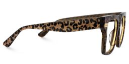 Taylor Gold Leopard Square Glasses4