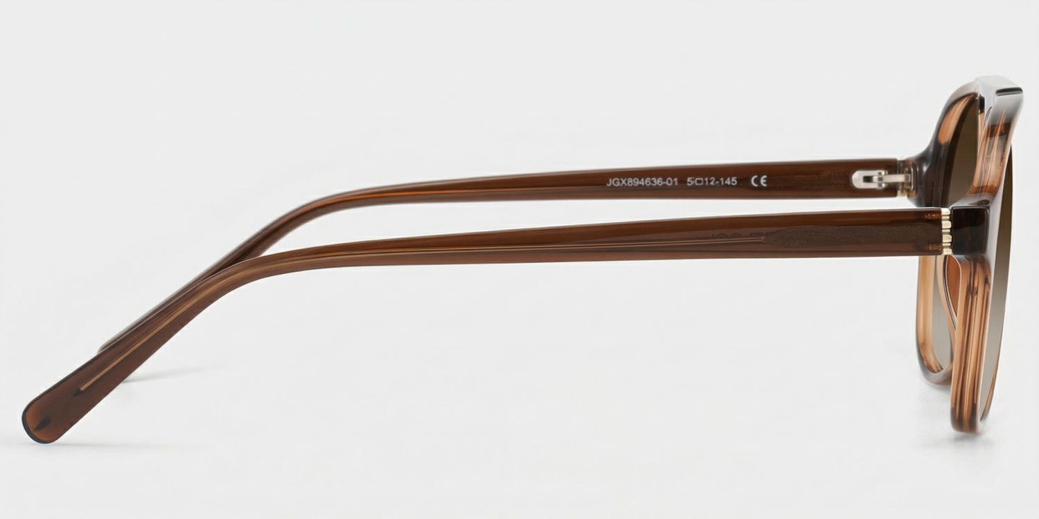 Drew Aviator Brown Sunglasses for Women & Men | ZEELOOL3