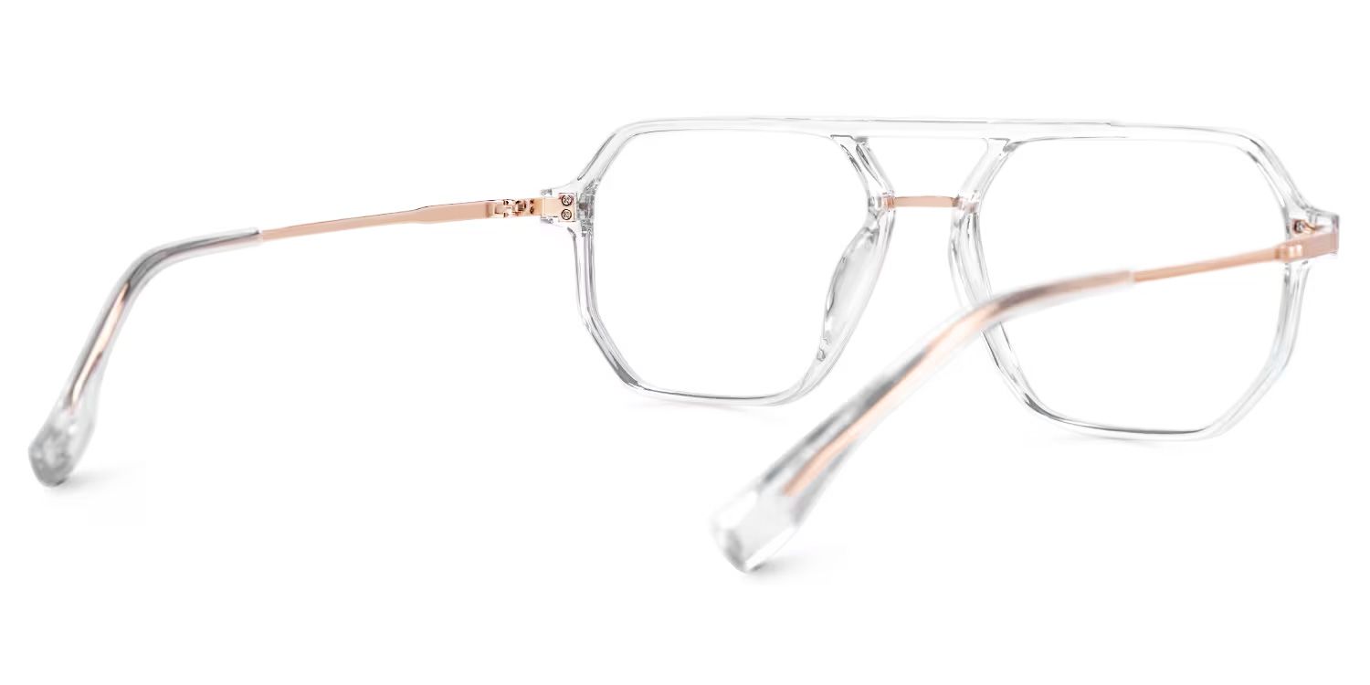 Aviator Lizbeth Clear Glasses on sale -Zeelool Glasses3