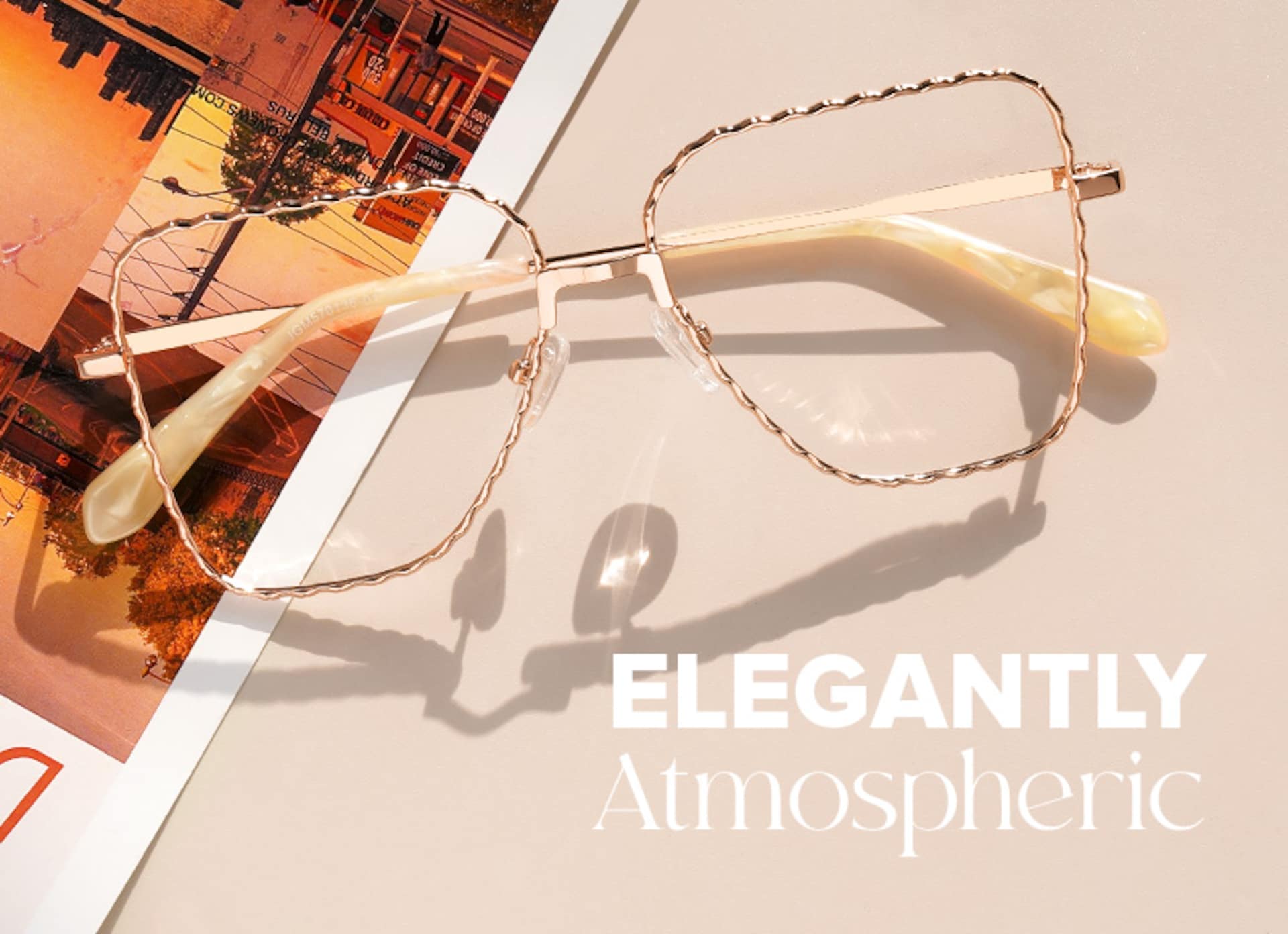 Designer Alisandra Gold Frame Eyeglasses in Aviator Shape4