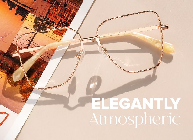 Alisandra Aviator Rose Gold Glasses