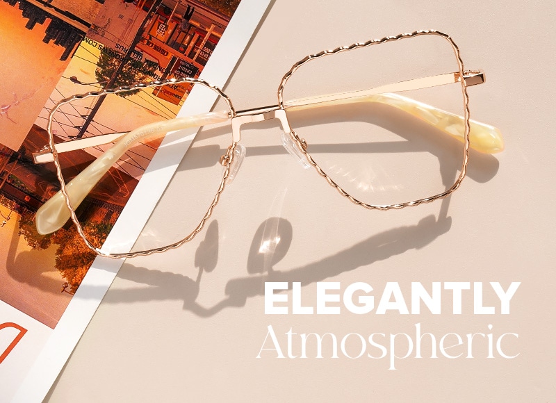 Alisandra Aviator Rose Gold Glasses
