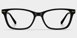 Juliana Black Rectangle Glasses1