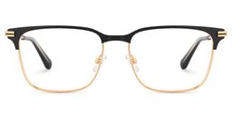 Marshall Rectangle Black Gold Glasses0