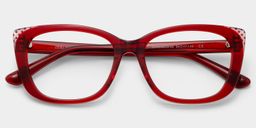 Madeline Red Cat-eye Glasses2