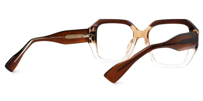 Geometric Tolani Brown Glasses deals -Zeelool Glasses2